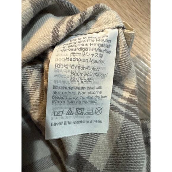 Madewell Mens Plaid Button-Up Cotton Shirt Large - Picture 4 of 9